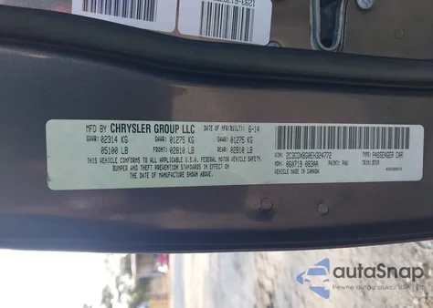 2014 Dodge Charger Se from USA, damaged, VIN 2C3CDXBG0EH324772